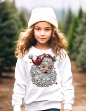 Load image into Gallery viewer, Santa Crystal Mosaic Crew Sweatshirt
