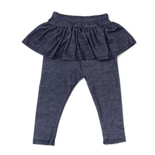 Load image into Gallery viewer, Clearance - Sweet Wink Tutu Leggings -Denim (6-12M)
