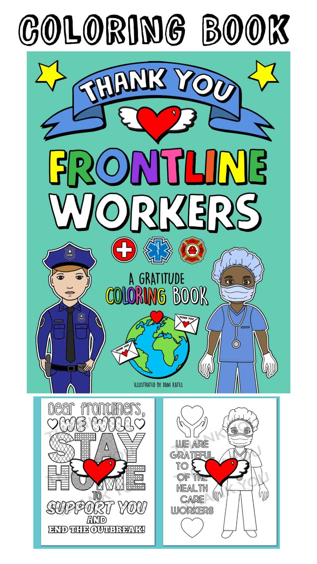 Clearance - Frontline Workers Coloring Book