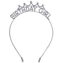 Load image into Gallery viewer, Birthday Girl Rhinestone Tiara Headband

