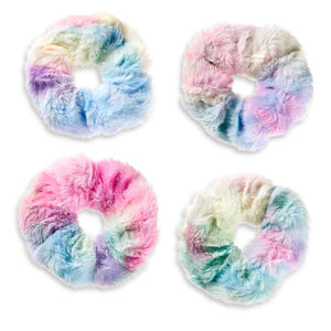 Top Trenz Tie Dye Furry Hair Pony scrunchies