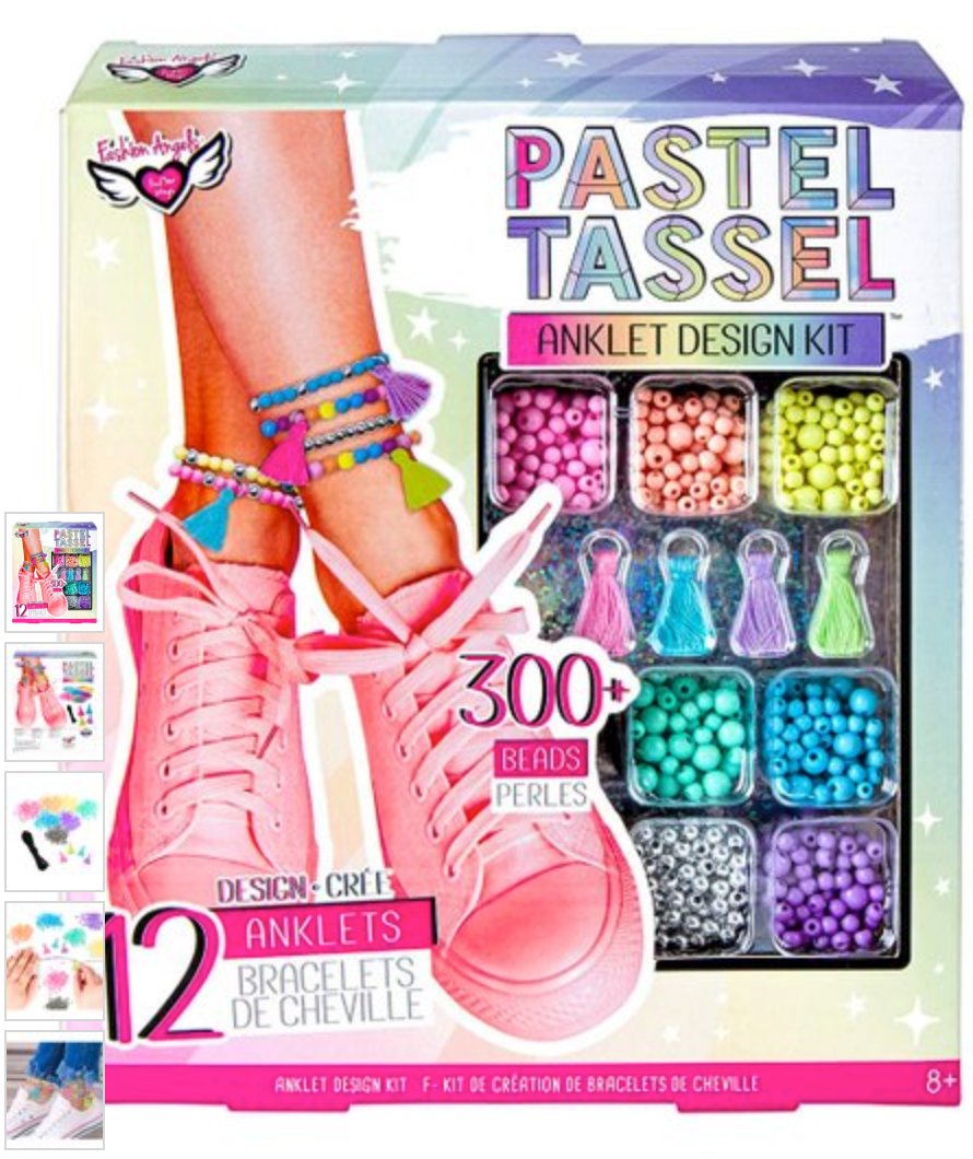 Ankle Bracelet Design: Pastel Tassel