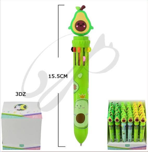 Avocado Multi Color Pen - 10 Colors