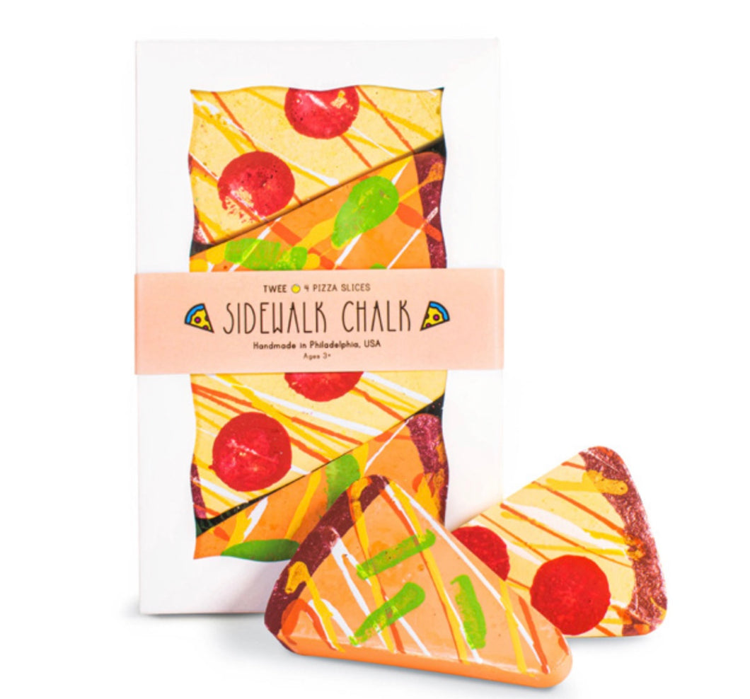 Cheesy Pizza Sidewalk Chalk