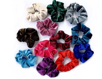 Top Trenz SCENTED Velvet Hair Pony scrunchies